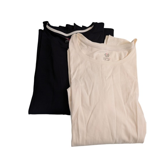 Isaac Mizrahi Live! Tops - Isaac Mizrahi Live Essentials Pima Cotton 3/4 Sleeve Tunic Top Set 3X Basics